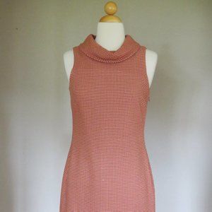 Tocca by Anthropologie Size 4 Wool Blend Terracotta Cowl Neck Dress